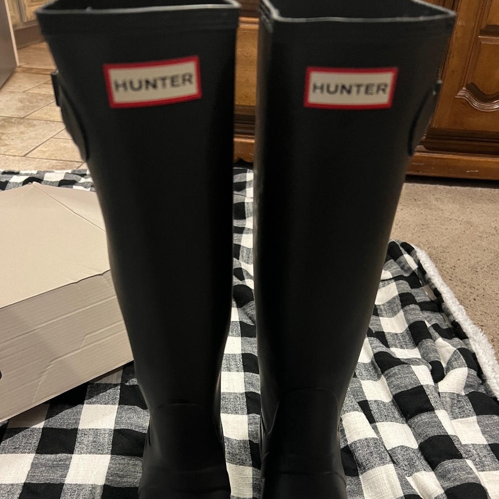 Hunter tall rain boots